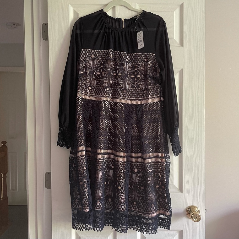 NEW! Navy lace dress